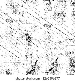Vector grunge overlay texture. Black and white background