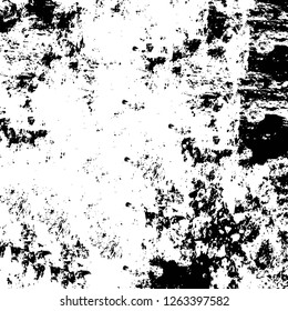 Vector grunge overlay texture. Black and white background