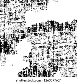 Vector grunge overlay texture. Black and white background