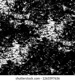 Vector grunge overlay texture. Black and white background