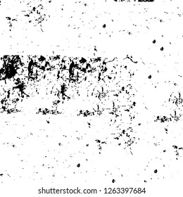 Vector grunge overlay texture. Black and white background