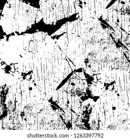 Vector grunge overlay texture. Black and white background