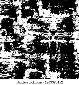 Vector grunge overlay texture. Black and white background