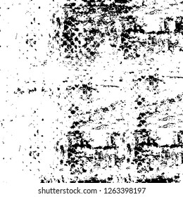 Vector grunge overlay texture. Black and white background
