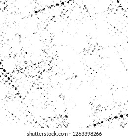 Vector grunge overlay texture. Black and white background