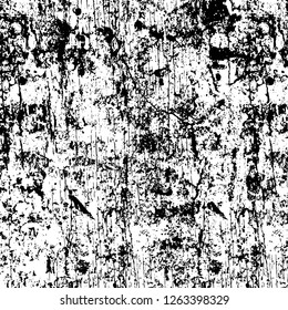 Vector grunge overlay texture. Black and white background