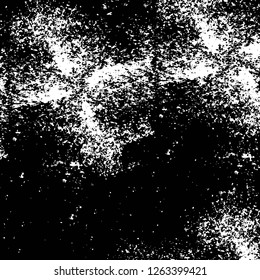 Vector grunge overlay texture. Black and white background