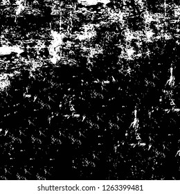Vector grunge overlay texture. Black and white background
