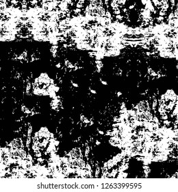 Vector grunge overlay texture. Black and white background