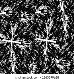 Vector grunge overlay texture. Black and white background