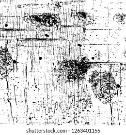 Vector grunge overlay texture. Black and white background