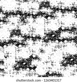 Vector grunge overlay texture. Black and white background