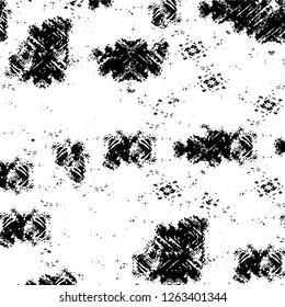 Vector grunge overlay texture. Black and white background