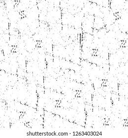 Vector grunge overlay texture. Black and white background