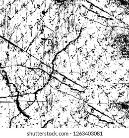 Vector grunge overlay texture. Black and white background