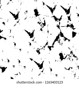 Vector grunge overlay texture. Black and white background