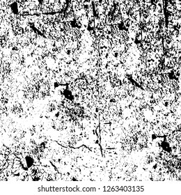 Vector grunge overlay texture. Black and white background