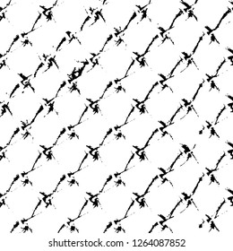 Vector grunge overlay texture. Black and white background. Abstract monochrome image includes a faded effect in dark tones