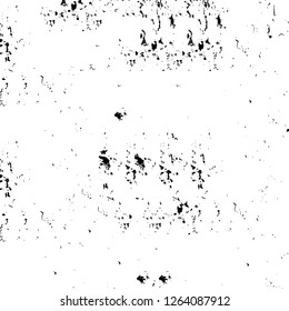Vector grunge overlay texture. Black and white background. Abstract monochrome image includes a faded effect in dark tones