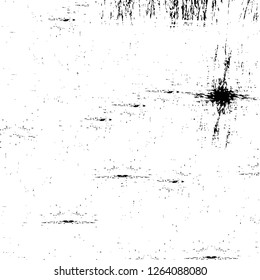 Vector grunge overlay texture. Black and white background. Abstract monochrome image includes a faded effect in dark tones