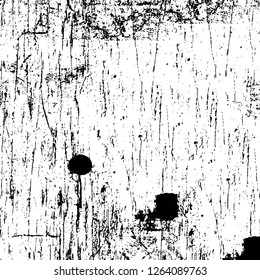 Vector grunge overlay texture. Black and white background. Abstract monochrome image includes a faded effect in dark tones