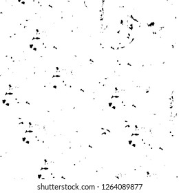 Vector grunge overlay texture. Black and white background. Abstract monochrome image includes a faded effect in dark tones