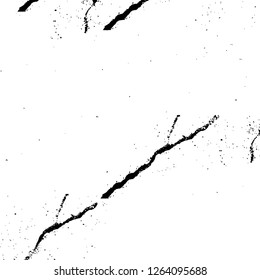 Vector grunge overlay texture. Black and white background. Abstract monochrome image includes a faded effect in dark tones
