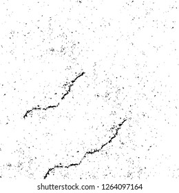Vector grunge overlay texture. Black and white background. Abstract monochrome image includes a faded effect in dark tones