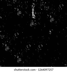 Vector grunge overlay texture. Black and white background. Abstract monochrome image includes a faded effect in dark tones