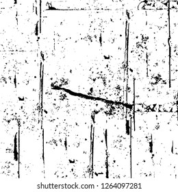Vector grunge overlay texture. Black and white background. Abstract monochrome image includes a faded effect in dark tones