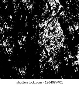 Vector grunge overlay texture. Black and white background. Abstract monochrome image includes a faded effect in dark tones
