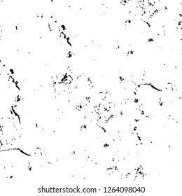 Vector grunge overlay texture. Black and white background. Abstract monochrome image includes a faded effect in dark tones