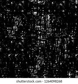 Vector grunge overlay texture. Black and white background. Abstract monochrome image includes a faded effect in dark tones