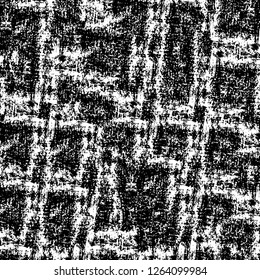 Vector grunge overlay texture. Black and white background. Abstract monochrome image includes a faded effect in dark tones