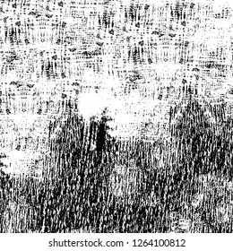 Vector grunge overlay texture. Black and white background. Abstract monochrome image includes a faded effect in dark tones