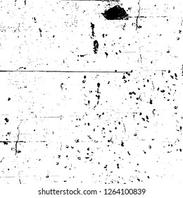 Vector grunge overlay texture. Black and white background. Abstract monochrome image includes a faded effect in dark tones