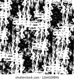 Vector grunge overlay texture. Black and white background. Abstract monochrome image includes a faded effect in dark tones