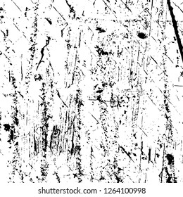 Vector grunge overlay texture. Black and white background. Abstract monochrome image includes a faded effect in dark tones