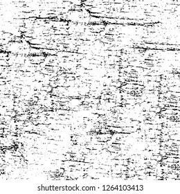 Vector grunge overlay texture. Black and white background. Abstract monochrome image includes a faded effect in dark tones
