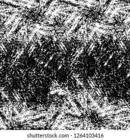 Vector grunge overlay texture. Black and white background. Abstract monochrome image includes a faded effect in dark tones