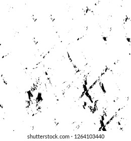 Vector grunge overlay texture. Black and white background. Abstract monochrome image includes a faded effect in dark tones