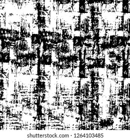 Vector grunge overlay texture. Black and white background. Abstract monochrome image includes a faded effect in dark tones