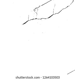 Vector grunge overlay texture. Black and white background. Abstract monochrome image includes a faded effect in dark tones