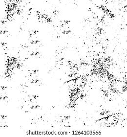 Vector grunge overlay texture. Black and white background. Abstract monochrome image includes a faded effect in dark tones