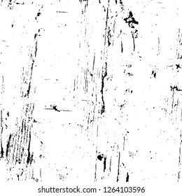 Vector grunge overlay texture. Black and white background. Abstract monochrome image includes a faded effect in dark tones