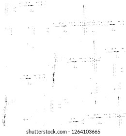 Vector grunge overlay texture. Black and white background. Abstract monochrome image includes a faded effect in dark tones
