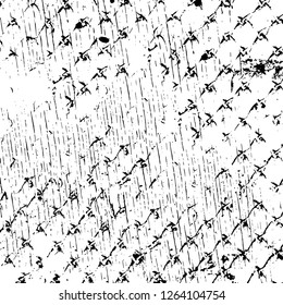 Vector grunge overlay texture. Black and white background. Abstract monochrome image includes a faded effect in dark tones