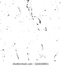 Vector grunge overlay texture. Black and white background. Abstract monochrome image includes a faded effect in dark tones