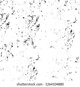 Vector grunge overlay texture. Black and white background. Abstract monochrome image includes a faded effect in dark tones