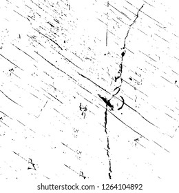 Vector grunge overlay texture. Black and white background. Abstract monochrome image includes a faded effect in dark tones